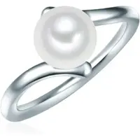 Valero Pearls Bague argent / blanc perle