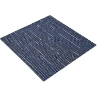vidaXL Dalle de moquette rayée bleue 50 x 50 cm, 20 pièces, PP et bitume