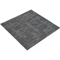 vidaXL Dalle de moquette gris foncé 50 x 50 cm, lot de 20 pièces, en PP et bitume