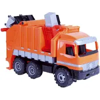 Lena Camion poubelle Mercedes en plastique, 64 cm, dans une boîte de 68 x 34 x 27,5 cm