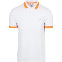 Sun68 Polo Rayures Fluo Blanc taille XXL