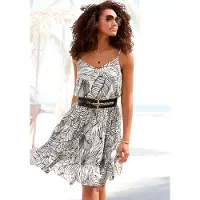 s.Oliver Robe d’été crème / noir