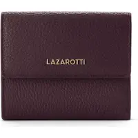 Lazarotti Cuir porte-monnaie Bologna Leather Wallet With 8 Card Slots Burgundy marron foncé