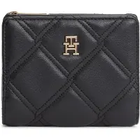 Tommy Hilfiger Porte-monnaies 'Quilted TH Monogram Bifold' or / noir