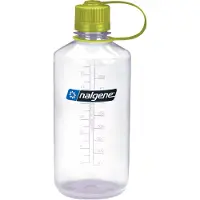 Nalgene Bouteille d'Eau Nalgene Narrow Mouth 1000 ml Transparent Vert Clos