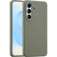 Accezz Coque Liquid Silicone avec MagSafe pour Samsung Galaxy S26 Plus - Cooper Green