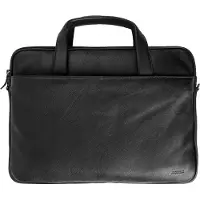 Accezz Leather Sac ordinateur 16 pouces - Noir