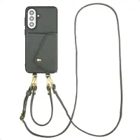Selencia Coque de télephone Sera avec cordon et porte-cartes enveloppe pour Samsung Galaxy A57 (5G) - Sage Green