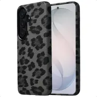 Selencia Coque Sabi imprimé panthère avec MagSafe Samsung Galaxy S26 - Midnight Black