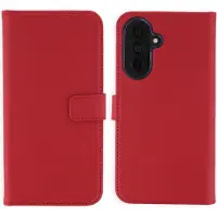 Selencia Étui portefeuille en cuir véritable pour Samsung Galaxy A37 (5G) - Rouge