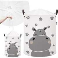 Siso Panier en coton pour jouets, 35X45 cm, Hippo,