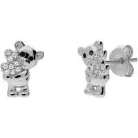 Lucardi Boucles d'oreilles 'Statement' argent