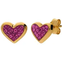 Lucardi Boucles d'oreilles 'Statement' or / rose