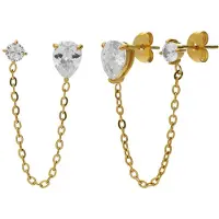 Lucardi Boucles d'oreilles 'Statement' or