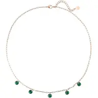 Hey Happiness Chaîne 'Green Glow' or rose / vert
