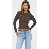 ONLY T-shirt 'ONLVAL' marron