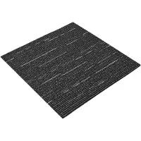 vidaXL Dalle de moquette rayée noire 50 x 50 cm, lot de 20