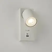Lyora Lampe de chevet Moon 1 Blanc avec USB