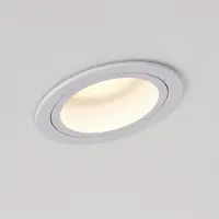 Lyora Projecteur encastré Luma blanc rond IP65