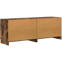 vidaXL Meuble de chevet avec porte, lot de 2, chêne fumé, 66 x 35 x 48 cm
