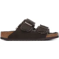 Birkenstock Sandales Arizona Shearling Suede Leather pour Femme