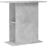 vidaXL Support pour aquarium gris béton 75x36x72,5 cm Bois composite