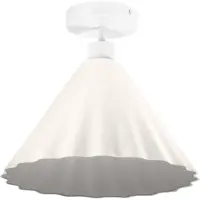 Ledvance Plafonnier blancReproduction Pulp en métal et papier mâché, E27, 310 mm de diamètre, abat-jour en matériau recyclé, durable grâce à sa source lumineuse interchangeable, facile à installer