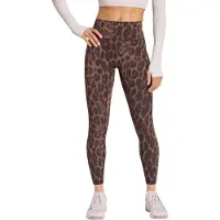 Adidas Optime Power Leopard 7/8 Leggings Marron,Gris S / Regular Femme