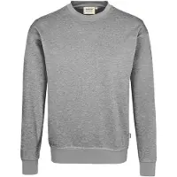 Hakro 475 Comfort Fit Sweat-shirt Col rond gris, Unicolore