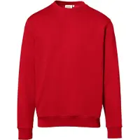 Hakro Homme HAKRO 471 Comfort Fit Sweat-shirt Col rond rouge vin, Unicolore
