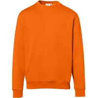 Hakro Homme HAKRO 471 Comfort Fit Sweat-shirt Col rond orange, Unicolore