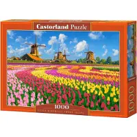 Castorland Puzzle Les Moulins Parmis les Tulipes - 1000 pièces