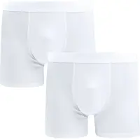 Alan red Lot de 2 Boxers Blancs Noir Blanc taille XL