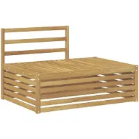 vidaXL Canapé d'extérieur , blanc, 115 x 83 x 73 cm, bois massif d'acacia