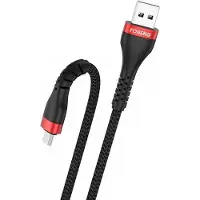 Foneng Câble USB vers Micro USB, x82 Armoured 3A, 1m (noir) (1 m)