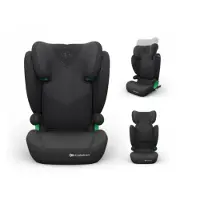 Kinderkraft Siège enfant JUNIOR FIX 2 PLUS, appuie-tête réglable, H-GUARD, SPS, installation ISOFIX et par ceinture, housse respirante AIR FLOW, noir
