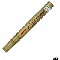Uni-Ball Marqueurs Permanents Uni-Ball PX-20 Dorés - Pack de 12