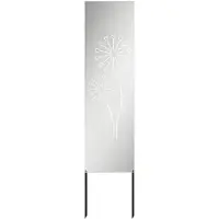 vidaXL Toile de protection visuelle de jardin Argent 32 x 140 cm Acier galvanisé