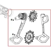 Sram X0 T-type Eagle Axs Jockey Wheel System Argenté