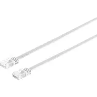S-Conn Câble patch plat U/UTP cat. 6 slim blanc 5m