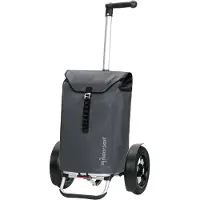 Andersen Shopper Valisette 'Tura' gris foncé / noir