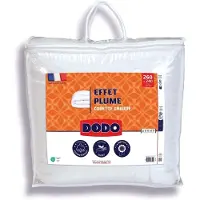 Dodo Couette chaude , effet plume, 240 x 260 cm, pour 2 personnes, 400 g/m², garnissage en polyester