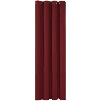 OEM Store occultant rouge foncé, 140 x 175 cm, store occultant thermique avec anneaux, store pour chambre à coucher, salon, pièce unique