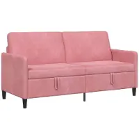 vidaXL Sofa avec rangement Rose 172 x 78 x 87 cm Polyester