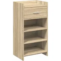 vidaXL Cabinet à chaussures avec tiroir Chêne Sonoma 48 x 36 x 92 cm