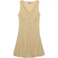 Superdry Femme Mini-robe Imprimée à col Caur Yellow Taille: 44