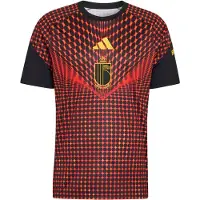 Adidas Maillot 'Belgien 26 Pre-Match' jaune foncé / orange / rouge / noir