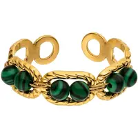 Purelei Bague 'Harmony' or / vert