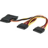 Roline Y-Adapterkabel - Répartiteur d'alimentation - alimentation SATA (F) pour alimentation SATA (M)