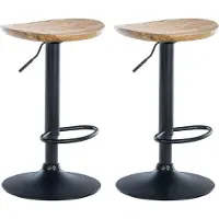 CLP lot de 2 tabourets de bar Skelde